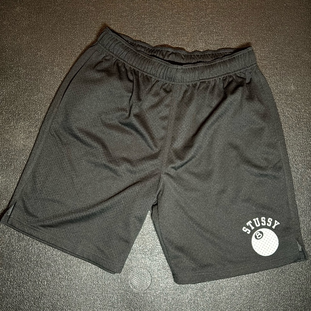 Stüssy 8 Ball Mesh Shorts - Black - Medium